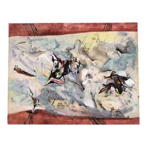 1940’s Original Ralph Nelson Abstract Painting Signed