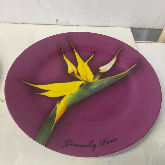 Ceramic 190s Givenchy Paris Appetizer Plates- a Pair For Sale - Image 7 of 9