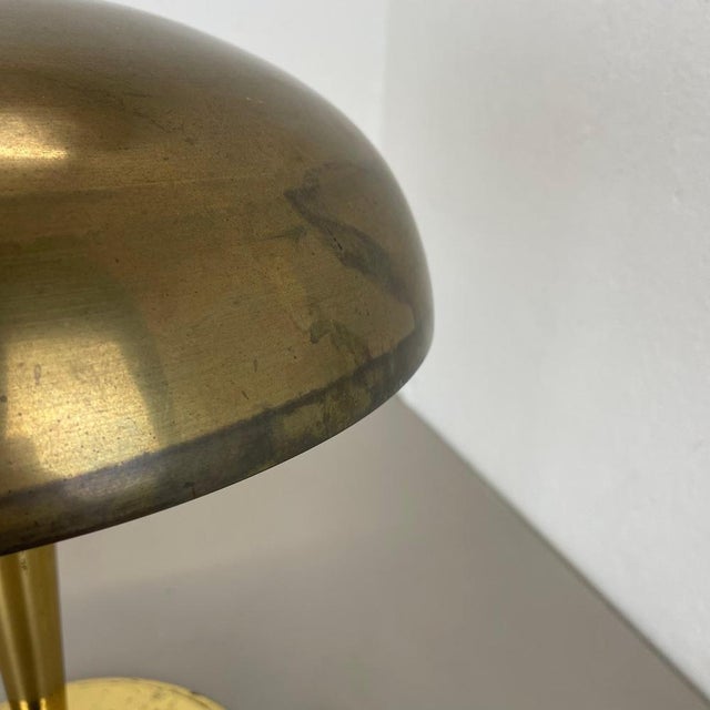 Danish Brass Mushroom Table Lamp, 1950s For Sale - Image 10 of 18