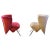 Jada armchairs is an original design furniture realized in 1960 by Sergio Saporiti. A pair of armchair realized in velvet...