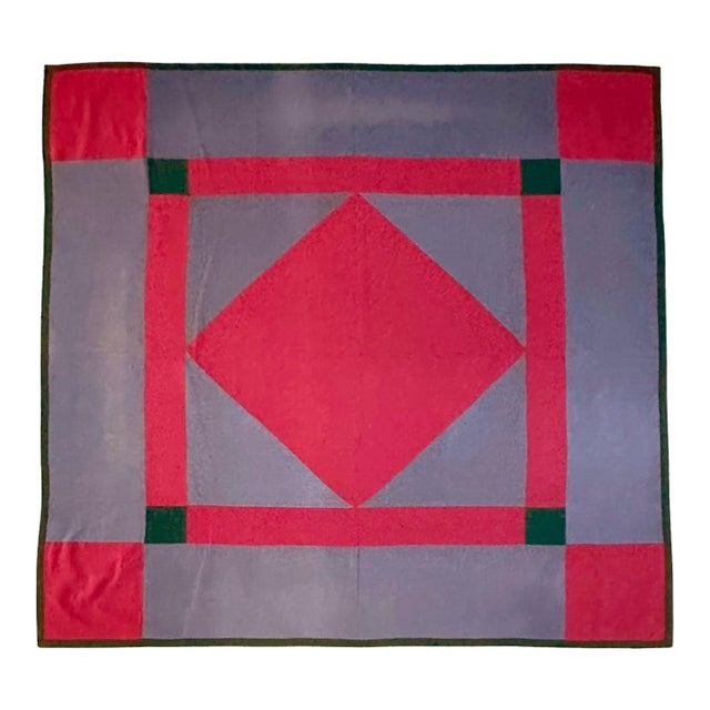 Antique Amish Dimond Quilt Lancaster Pennsylvania For Sale