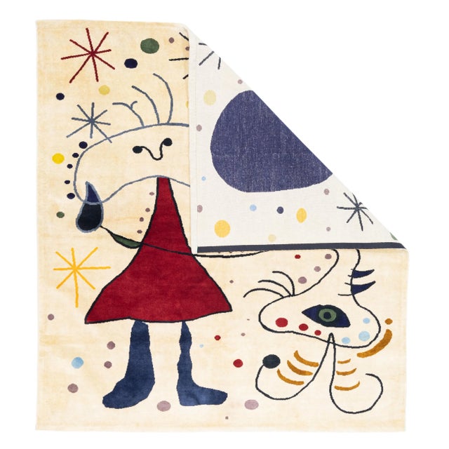 French Artistic Designed after J. Miro Rug 6'0" x 6'7''. In particular, the NE Chinese room size, scatter, runner and...