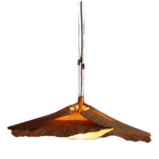 Uchiwa Series Hana I Ceiling Light by Ingo Maurer for Design M, Germany, 1970s For Sale