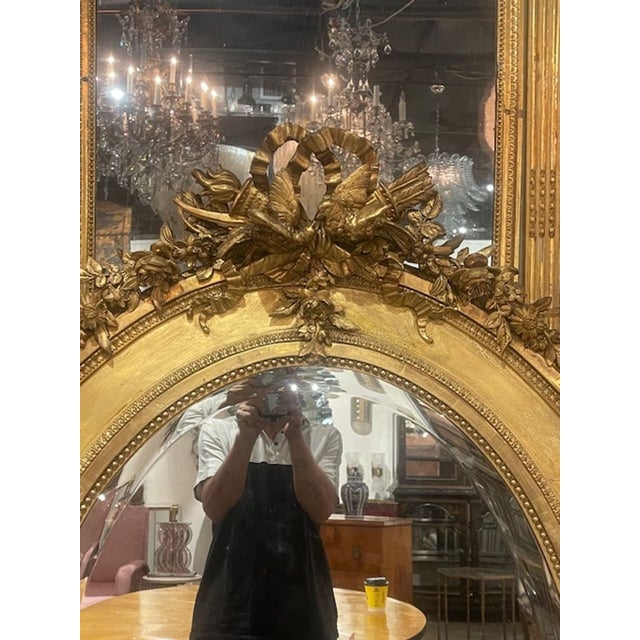 19th C. French Louis XVI Giltwood Mirror For Sale In Dallas - Image 6 of 8