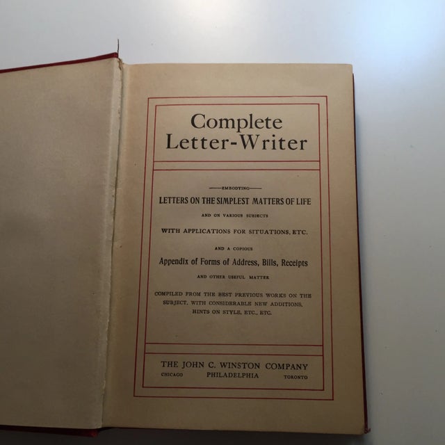 American Complete Letter-Writer 1906 For Sale - Image 3 of 11