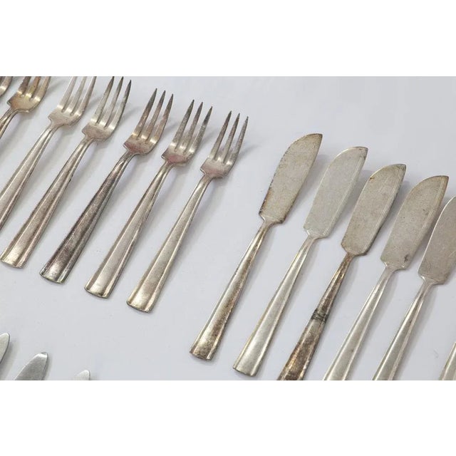 Mid-Century Modern Cutlery by Gio Ponti for Krupp, Milan, 1950s, Set of 48 For Sale - Image 3 of 11