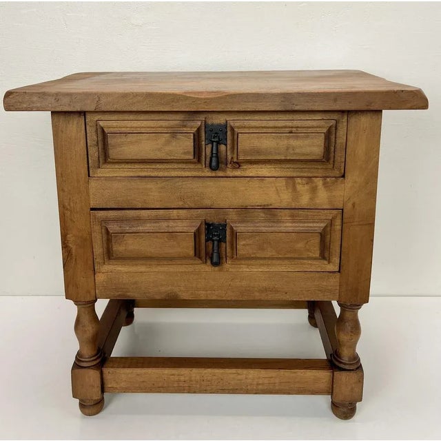 Small Baroque Spanish Chest of Drawers, 1950s For Sale - Image 3 of 12