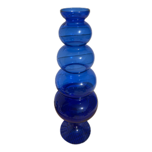 Mid 19th Century Cobalt Blue Art Glass Vase