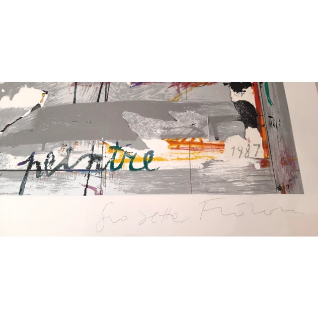 Giosetta Fioroni "La Maison du peintre" color silkscreen cm. 132x175 Signed and numbered by hand by the artist N. Of 90...