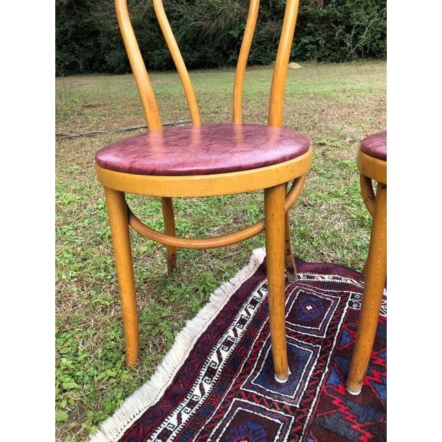 Vintage Mid Century Thonet Style Cafe Chairs- Set of 4 ...