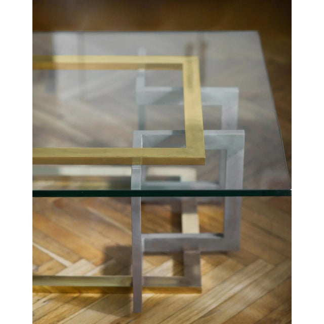 Vintage Coffee Table, 1980s, in Good conditions. Designed 1980 to 1989 This piece is designed in the style of the selected...