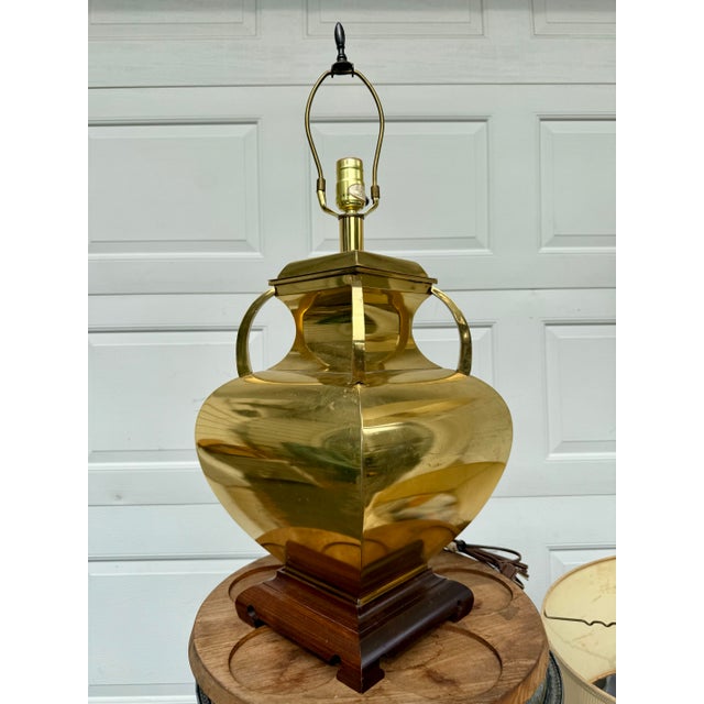 La Barge Brass Table Lamp For Sale In Milwaukee - Image 6 of 8