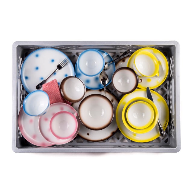 LITOLFF dots porcelain collection is a mix of modern & classic design. Each dot is hand applied to every individual piece....