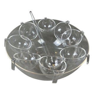 Vintage Punch Set from Guzzini, 1970s, Set of 10 For Sale