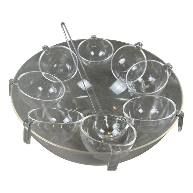 Vintage Punch Set from Guzzini, 1970s, Set of 10 For Sale