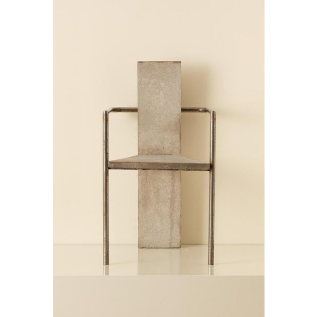 Concrete Chair by Jonas Bohlin for Källemo, Sweden, 1980s For Sale - Image 4 of 10