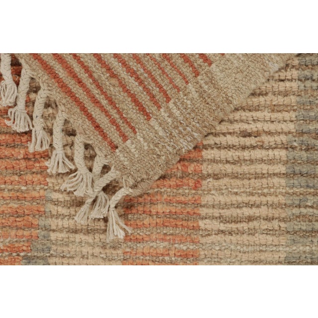 Textile Rug & Kilim’s Modern Rug with Beige-brown Geometric Patterns - 5x7 For Sale - Image 7 of 7