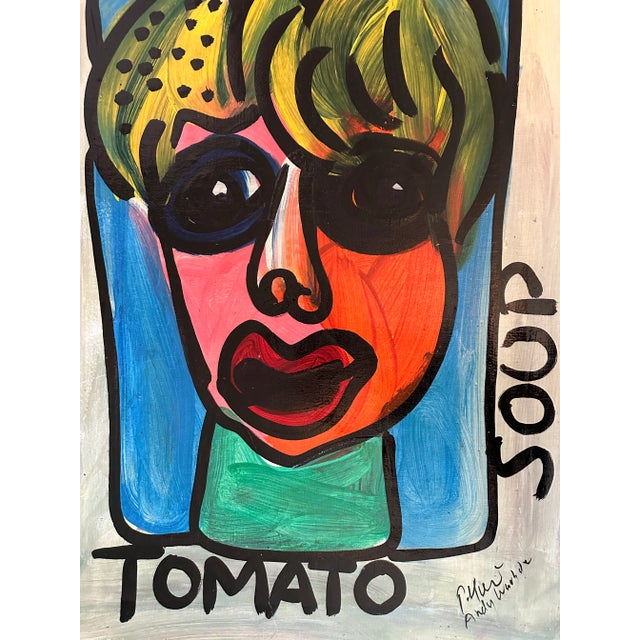 Abstract “Andy Warhol”, Peter Keil - Tomato Soup For Sale - Image 3 of 4