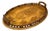 Oval Tray in Inlaid Wood For Sale