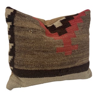 Vintage Native American Saddle Blanket Pillow For Sale