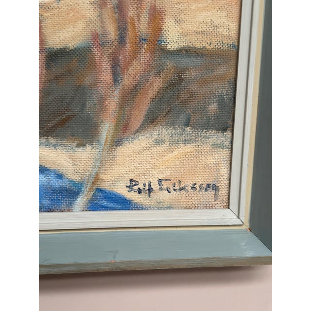 Rolf Eriksson, Landscape, 1950s, Oil on Canvas, Framed For Sale - Image 7 of 18