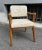 Set of Armchairs with Dark Wood Frame and White Bouclé Fabric, 2000s For Sale - Image 15 of 18