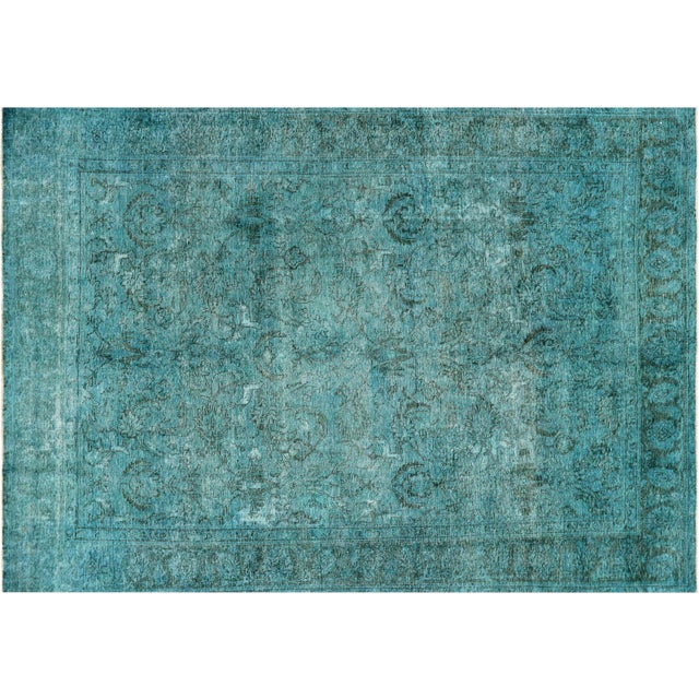 Vintage Persian Overdyed Rug 9' x 12'9" Chairish
