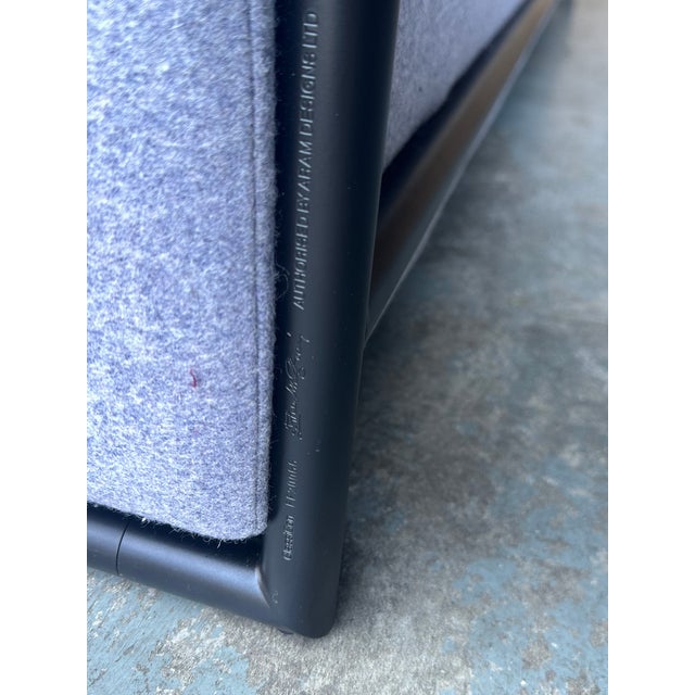 Daybed in Black Metal and Kvadrat Wool Fabric by Eileen Gray for Classicon, 2010s For Sale - Image 11 of 13
