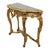 French Louis XV Style Console Table in Gold Leaf Gilded Wood and Marble, 1890s For Sale - Image 5 of 18
