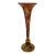 Hand-Blown Vintage Art Glass Splatter Trumpet Vase For Sale