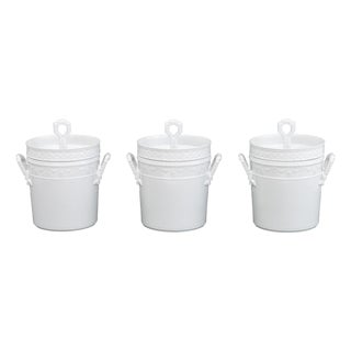 KPM "Kurland" White Porcelain Ice Buckets, 3 For Sale