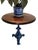 Wood Antique Victorian Cast Iron Sea Monster Occasional Table with Circular Mahogany Top For Sale - Image 7 of 7
