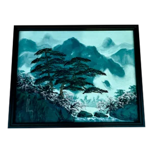 Vintage S T Young (Shu Tao Yang in Chinese) Oil Painting Signed & Framed