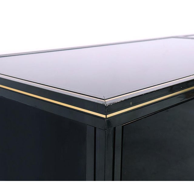 Black Lacquered Cabinets by Pierre Vandel, 1970s, Set of 2 For Sale - Image 13 of 18