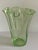 Mid-Century Italian Fazzoletto Green Murano Glass Vase For Sale - Image 13 of 13