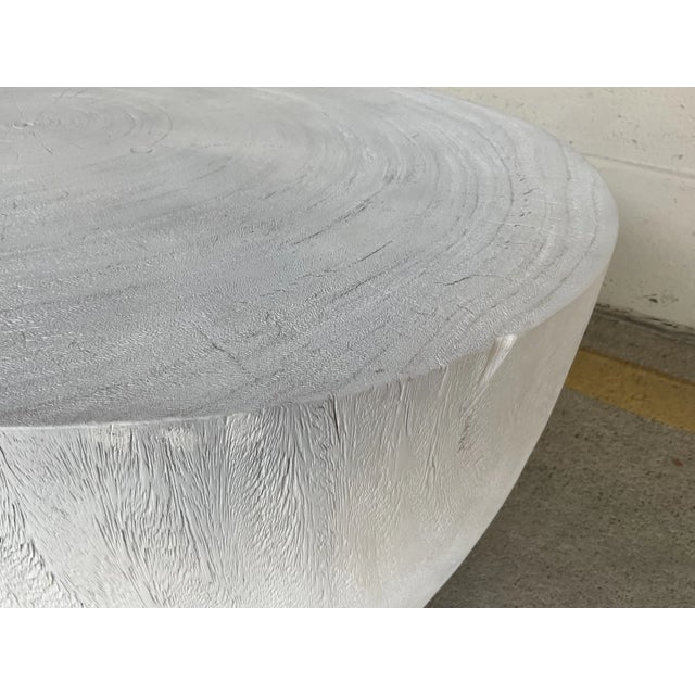 Organic Modern White Solid Wood Coffee Table/Accent Table For Sale - Image 4 of 4