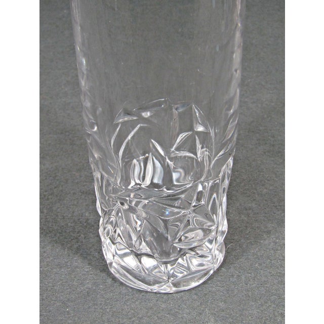 Glass 1990s Tiffany & Co. Rock Cut Crystal Highball Glasses - Set of 3 For Sale - Image 7 of 9