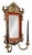 Art Deco Beveled Wall Mirror Porcelain & Brass For Sale - Image 3 of 12