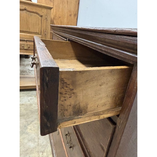 Antique English Oak Chest of Drawers For Sale - Image 4 of 12
