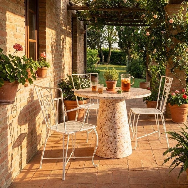 1970s Vintage French Garden Chairs, 1970s, Set of 3 For Sale - Image 5 of 6