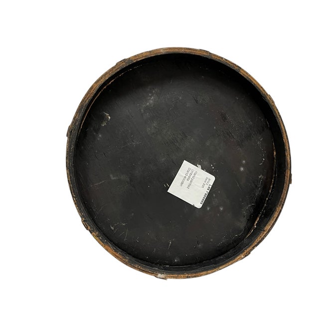 Vintage Mid Century Bentwood Hand Painted Hydrangea Pattern Umbrella Stand For Sale - Image 4 of 5