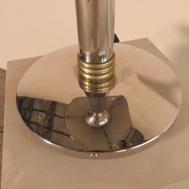Art Deco Steel Lamp For Sale - Image 10 of 14