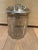 Vintage crystal English jar with silver plate lid. Formally used in a private Los Angeles club