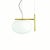 Suspension Lamp Alba with One Arm in Brass by Mariana Pellegrino Soto for Oluce For Sale - Image 3 of 5