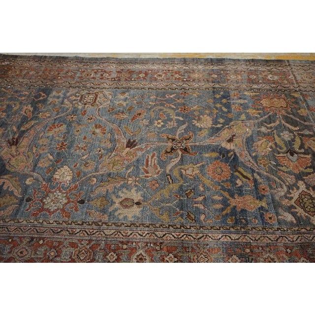 Tribal Beautiful Antique Persian Malayer Runner With All-Over Herati Pattern For Sale - Image 3 of 10