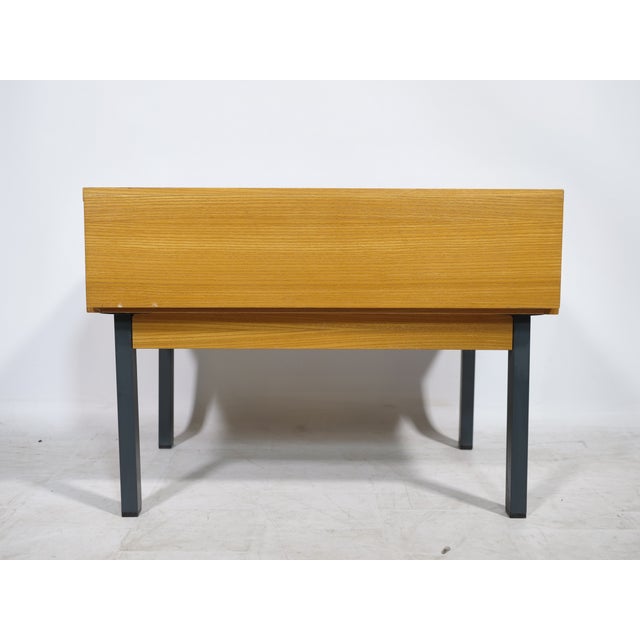 Black Mid-Century Wooden Sideboard with Drawers, 1960s For Sale - Image 8 of 8