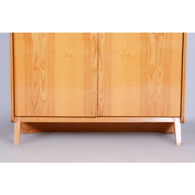Mid-Century Modern Mid-Century Modern Wardrobe in Ash by Tatra Pravenec, Czech, 1950s For Sale - Image 3 of 17