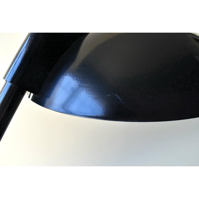 Vintage Postmodern Art Specialty Co. Oversized Black Cantilever Saucer Desk Lamp For Sale - Image 11 of 13
