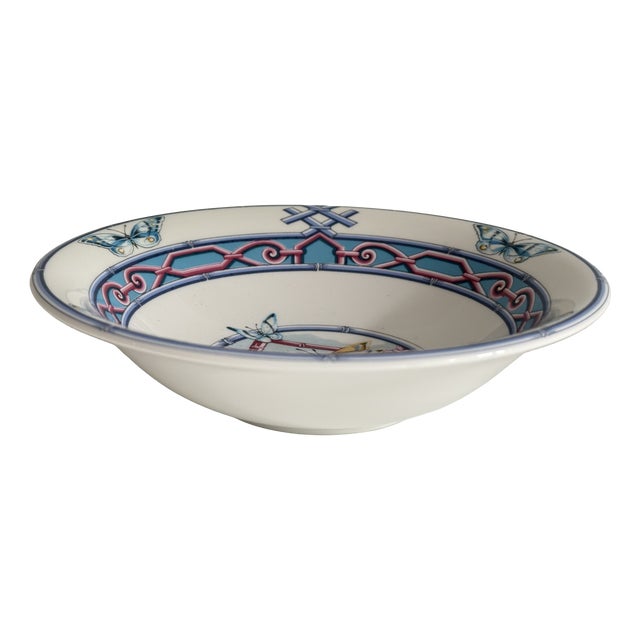 The Butterfly Garden Dessert Bowl from Hermès, Paris, 1990s For Sale