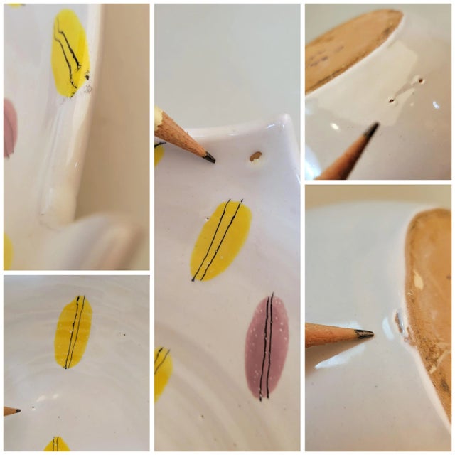 Mid Century Leaf Bowl in the Style of Stig Lindberg Bitossi For Sale - Image 12 of 12